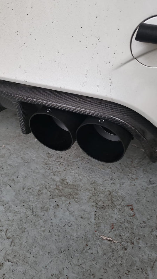 RS Ghigo 3.85" Billet Black Exhaust Tips (BMW M2C, M3, M4 F80, F82, F83 F87)