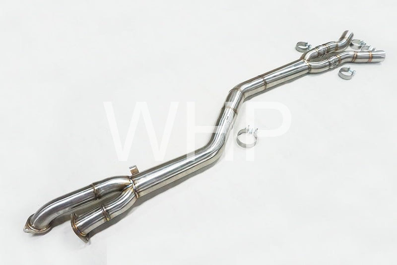 Load image into Gallery viewer, WHP BMW S58 M3 G80 M4 G82 Single Mid Pipe with Under-Brace
