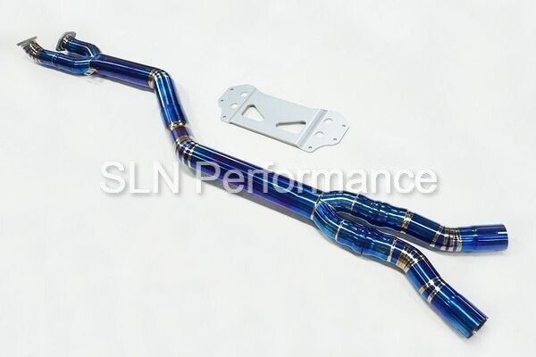 SLN BMW S58 M3 G80 M4 G82 Titanium Single Mid Pipe with Under-Brace