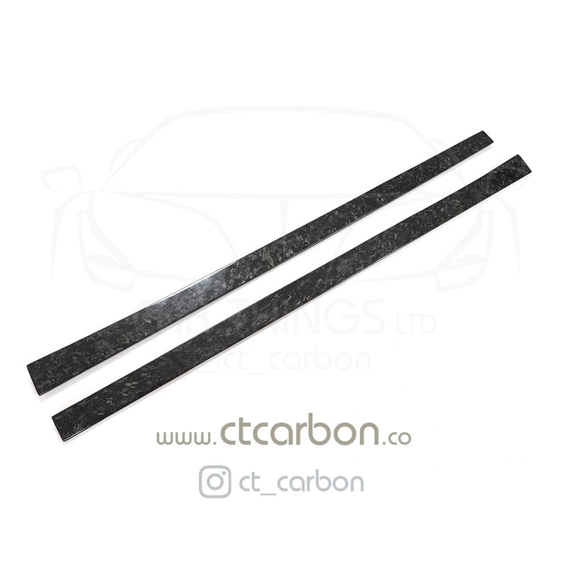 Load image into Gallery viewer, BMW M2 / M2C F87 FORGED CARBON FIBRE SIDE SKIRTS - 3D STYLE - CT Carbon
