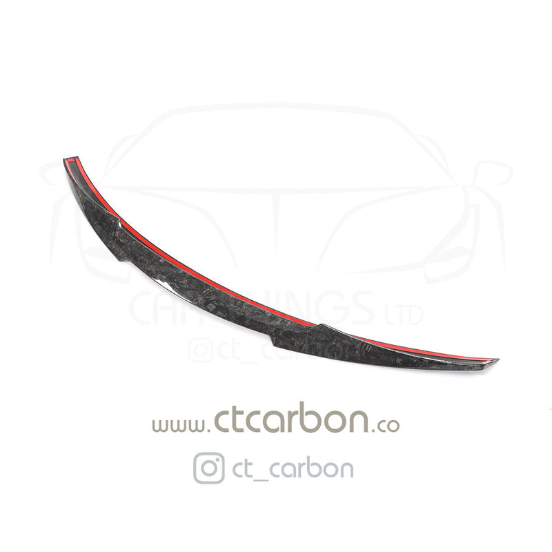 Load image into Gallery viewer, BMW M4 F82 FORGED CARBON FIBRE SPOILER - V STYLE - CT Carbon
