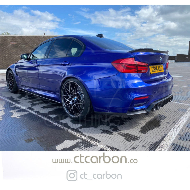 Load image into Gallery viewer, BMW M3/M4 (F80 F82 F83) CARBON FIBRE DIFFUSER - V-STYLE - CT Carbon
