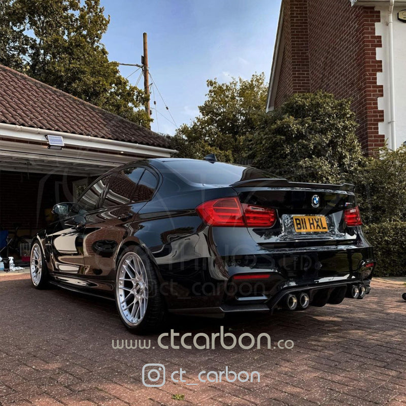 Load image into Gallery viewer, BMW M3/M4 (F80 F82 F83) CARBON FIBRE DIFFUSER - V-STYLE - CT Carbon
