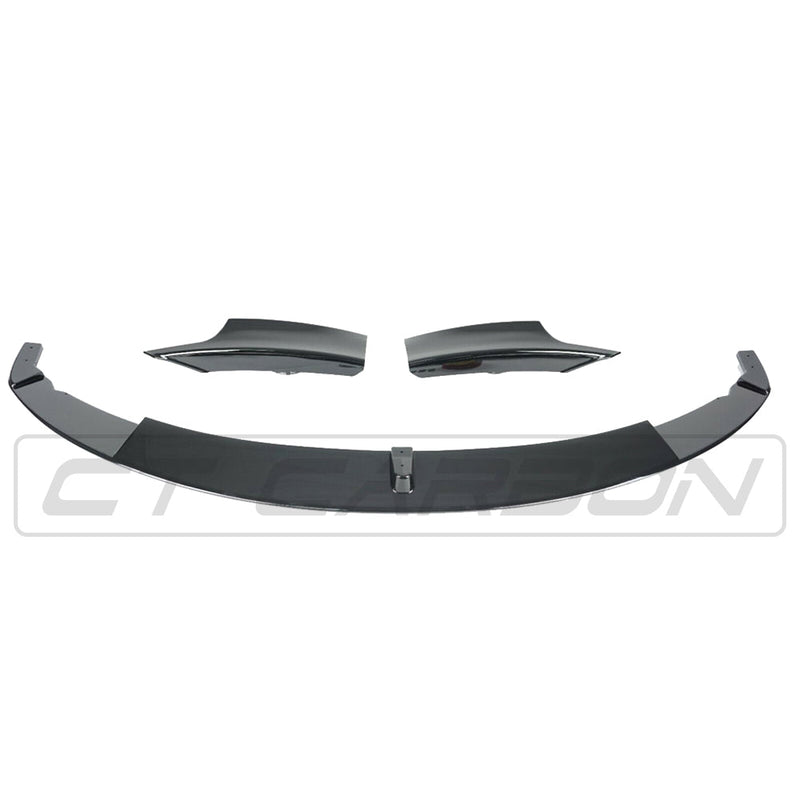 Load image into Gallery viewer, BMW 3 SERIES F30 GLOSS BLACK SPLITTER - MP STYLE - BLAK BY CT CARBON
