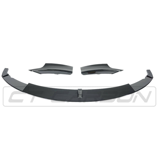 BMW 3 SERIES F30 GLOSS BLACK SPLITTER - MP STYLE - BLAK BY CT CARBON