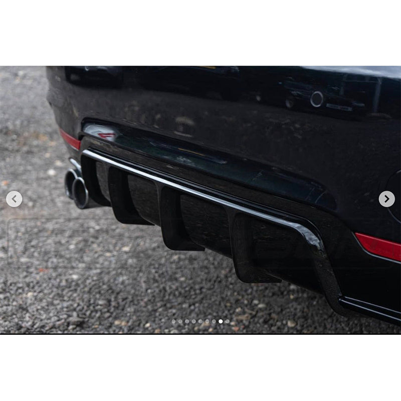 Load image into Gallery viewer, BMW 4 Series F32/F33/F36 Gloss Black Twin Left Exhaust Diffuser - BLAK BY CT CARBON
