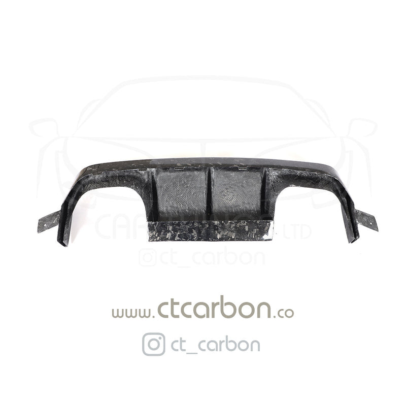 Load image into Gallery viewer, BMW M3/M4 (F80 F82 F83) FORGED CARBON FIBRE DIFFUSER - V STYLE - CT Carbon
