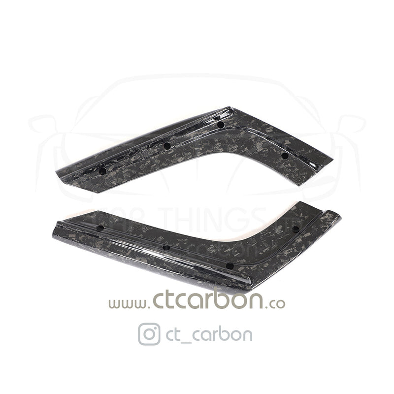 Load image into Gallery viewer, BMW M3/M4 (F80 F82 F83) FORGED CARBON FIBRE DIFFUSER - V STYLE - CT Carbon
