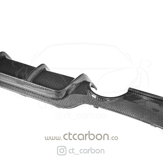 BMW F32 & F33 4 SERIES CARBON FIBRE DIFFUSER - MP STYLE - DUAL EXHAUST - CT Carbon