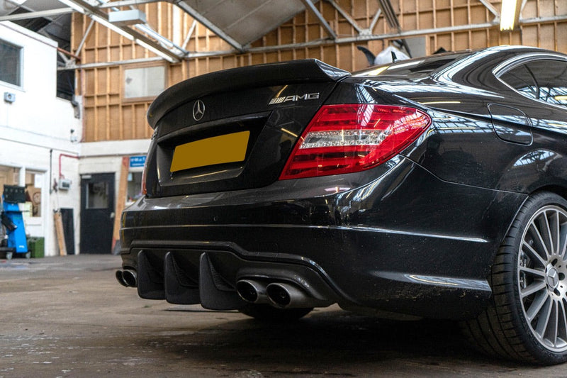 Load image into Gallery viewer, MERCEDES C-CLASS C63 W204 CARBON FIBRE DIFFUSER - DTM STYLE - CT Carbon
