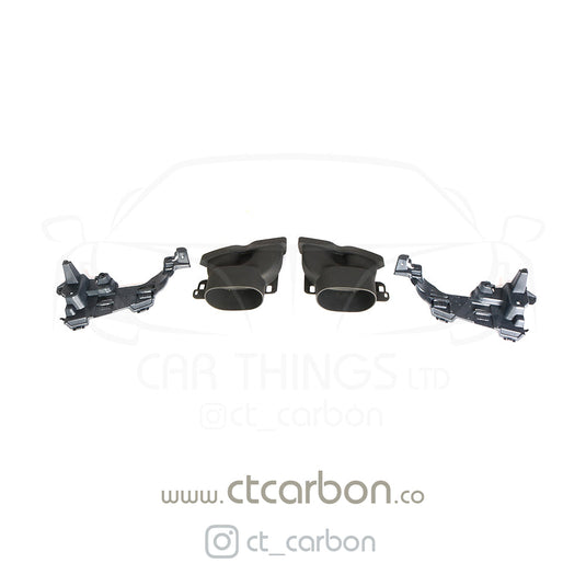 MERCEDES W205 C63 & C63S SALOON 4DR CARBON FIBRE DIFFUSER & EXHAUST TIPS - B STYLE - CT Carbon