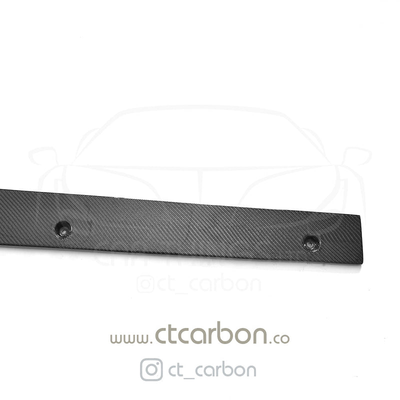 Load image into Gallery viewer, MERCEDES W205 C63 &amp; C63S COUPE 2DR &amp; SALOON 4DR CARBON SIDE SKIRTS - D STYLE - CT Carbon
