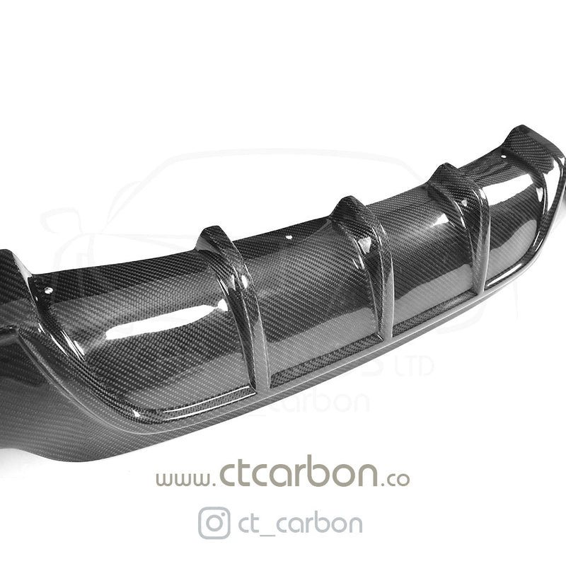 Load image into Gallery viewer, BMW F32 &amp; F33 4 SERIES CARBON FIBRE DIFFUSER - MP STYLE - TWIN EXHAUST - CT Carbon
