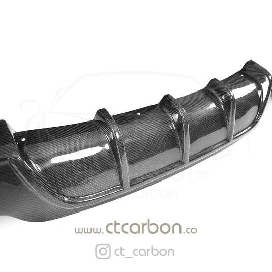 BMW F32 & F33 4 SERIES CARBON FIBRE DIFFUSER - MP STYLE - TWIN EXHAUST - CT Carbon