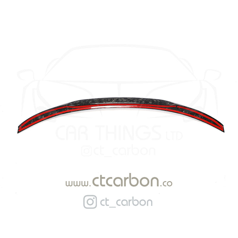 Load image into Gallery viewer, BMW M3 F80 &amp; F30 3 SERIES FORGED CARBON FIBRE SPOILER - V STYLE - CT Carbon
