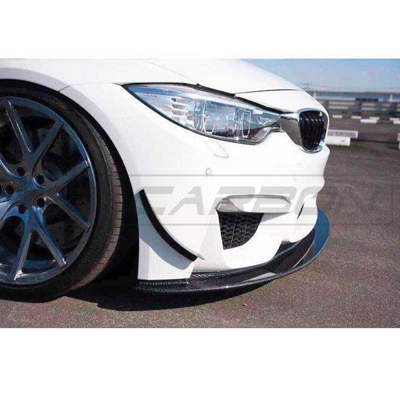 Load image into Gallery viewer, BMW M3/M4 (F80 F82 F83) CARBON FIBRE CANARD FINS
