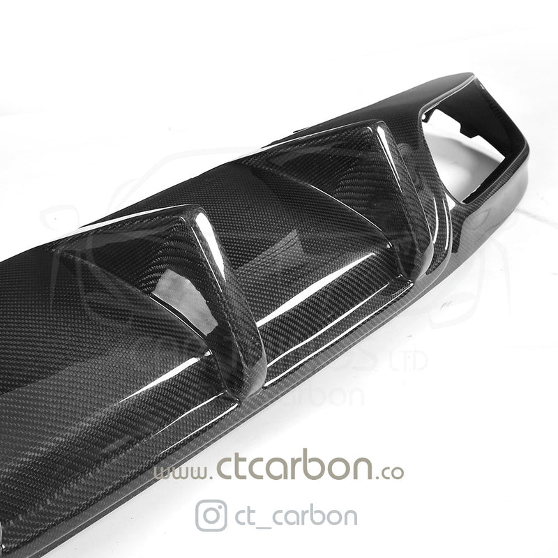 Load image into Gallery viewer, MERCEDES W205 C63 &amp; C63 COUPE 2DR CARBION DIFFUSER - OEM+ CT STYLE - CT Carbon
