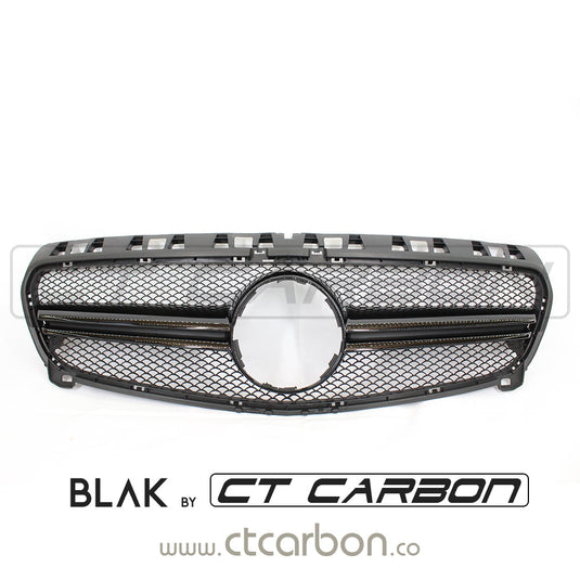 MERCEDES W176 A-CLASS & CLA-CLASS 2010-2016 BLACK GRILL - BLAK BY CT CARBON - CT Carbon