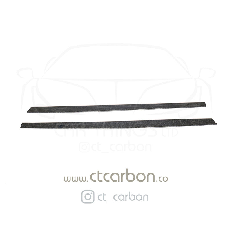 Load image into Gallery viewer, BMW M3/M4 (F80 F82 F83) FORGED CARBON FIBRE SIDE SKIRTS - MP STYLE - CT Carbon
