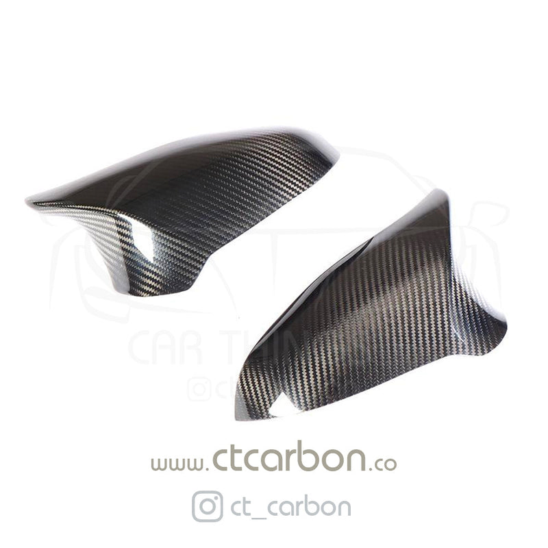 Load image into Gallery viewer, BMW F80, F82, F83, F87C M3, M4 &amp; M2C CARBON FIBRE MIRRORS (RHD ONLY) - CT Carbon
