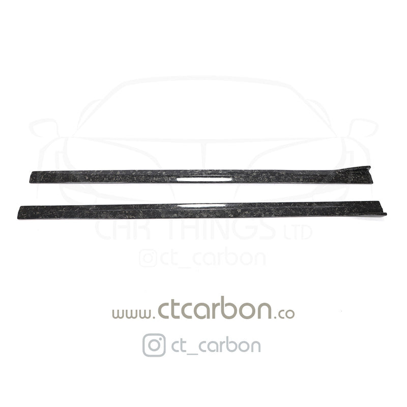 Load image into Gallery viewer, BMW M2 / M2C F87 FORGED CARBON FIBRE SIDE SKIRTS - 3D STYLE - CT Carbon
