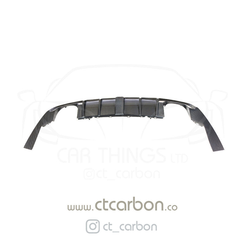 Load image into Gallery viewer, AUDI RS3 8V SALOON REAR CARBON DIFFUSER WITH DTM LIGHT - CT Carbon
