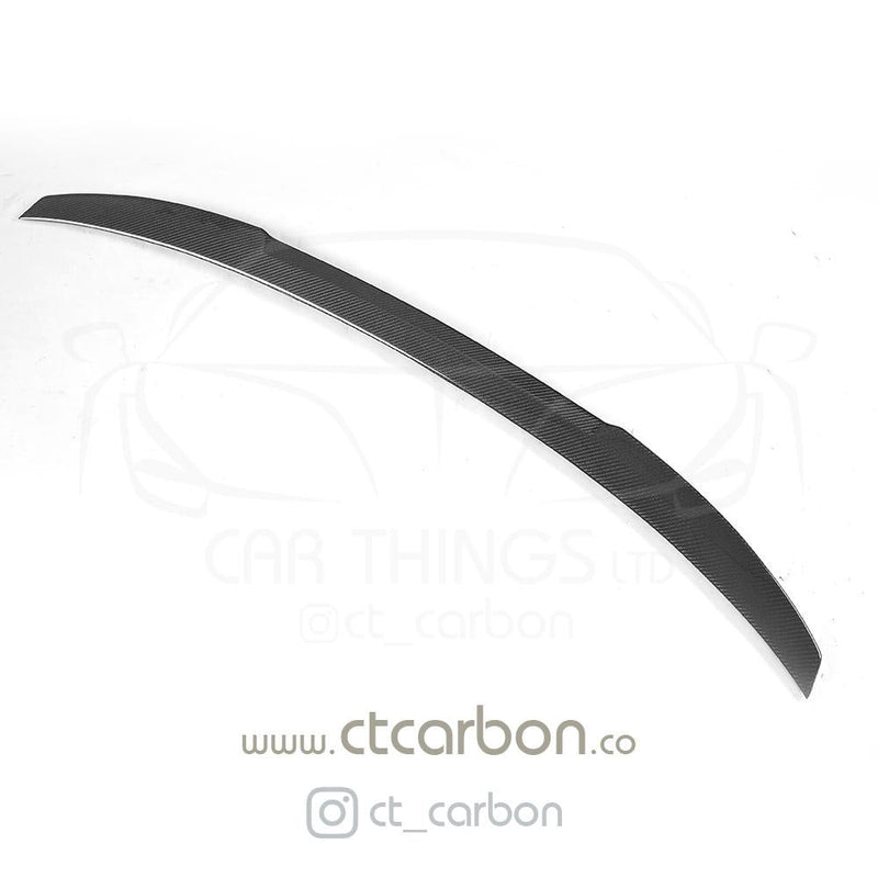 Load image into Gallery viewer, BMW M5 F90 &amp; G30 5 SERIES CARBON FIBRE SPOILER - M4 STYLE - CT Carbon
