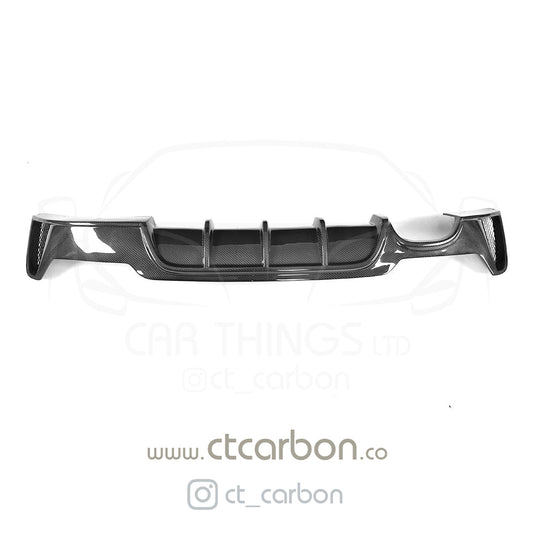 BMW F32 & F33 4 SERIES CARBON FIBRE DIFFUSER - MP STYLE - TWIN EXHAUST - CT Carbon