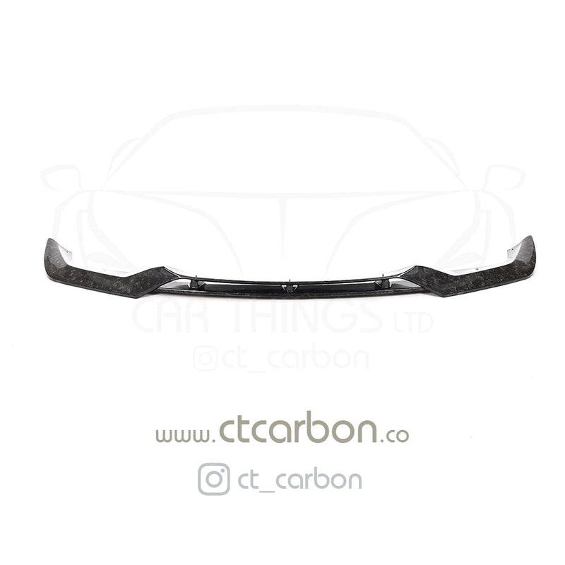 Load image into Gallery viewer, BMW M2 F87 N55(OG) FORGED CARBON FIBRE SPLITTER - V-STYLE - CT Carbon
