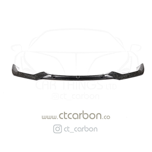 BMW M2 F87 N55(OG) FORGED CARBON FIBRE SPLITTER - V-STYLE - CT Carbon