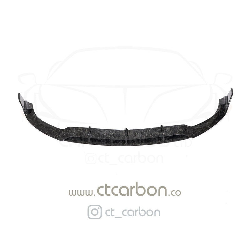 Load image into Gallery viewer, MERCEDES C63 W205 COUPE FORGED CARBON FIBRE SPLITTER - B-STYLE - CT Carbon
