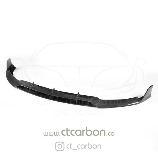 MERCEDES C63 W205 COUPE CARBON FIBRE SPLITTER - B-STYLE - CT Carbon