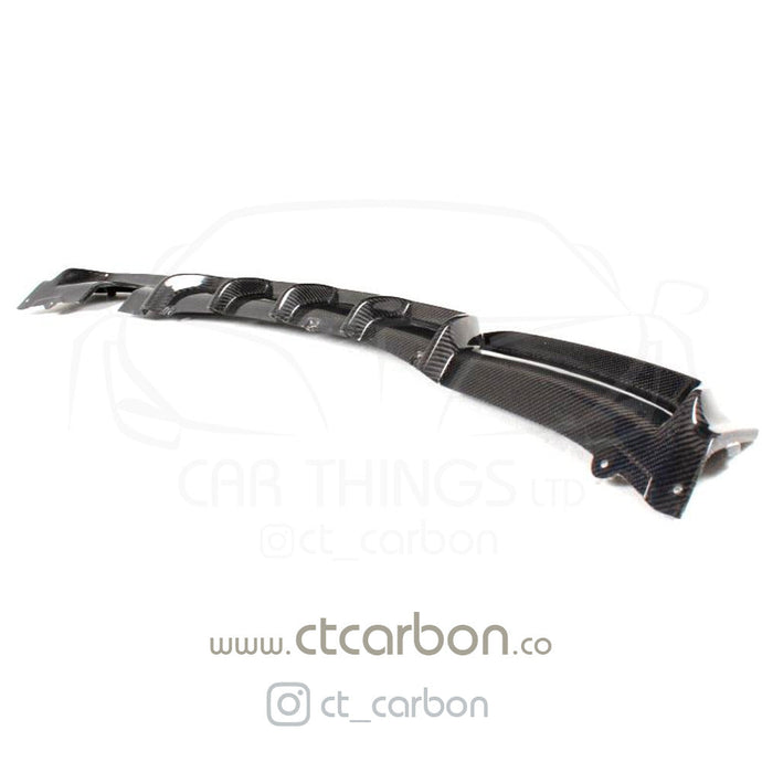 BMW F30 3 SERIES CARBON FIBRE DIFFUSER - MP STYLE - SINGLE EXHAUST - CT Carbon