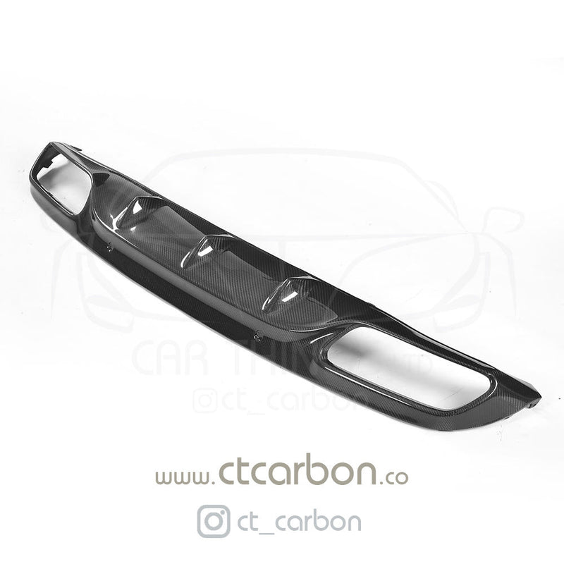 Load image into Gallery viewer, MERCEDES C63 W205 COUPE CARBON FIBRE DIFFUSER - OE STYLE - CT Carbon
