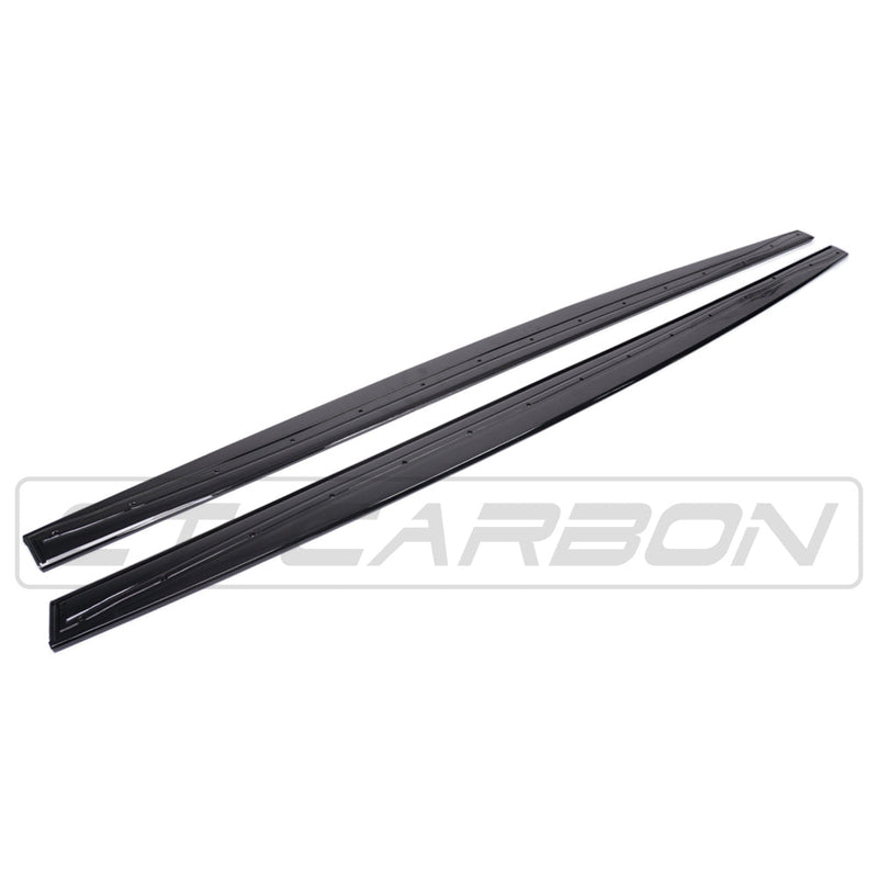 Load image into Gallery viewer, BMW 4 SERIES F32/F33/F36 GLOSS BLACK SIDE SKIRTS - MP STYLE - BLAK BY CT CARBON
