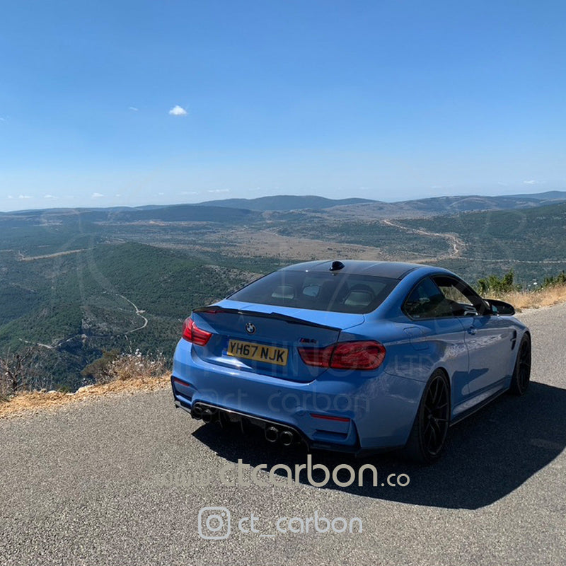 Load image into Gallery viewer, BMW M4 F82 MATTE BLACK SPOILER - V STYLE - CT Carbon
