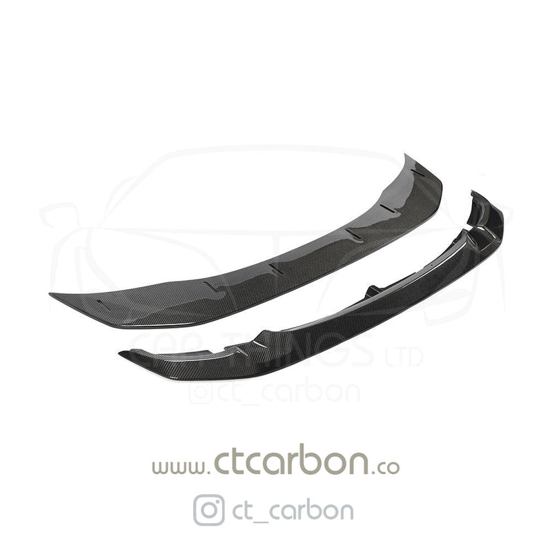 Load image into Gallery viewer, BMW M3/M4 (F80 F82 F83) CARBON FIBRE SPLITTER (2 PIECE) - GTS STYLE - CT Carbon
