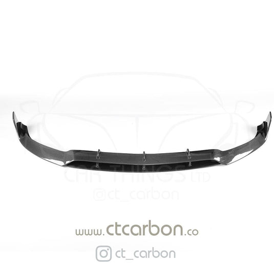 MERCEDES C63 W205 COUPE CARBON FIBRE SPLITTER - B-STYLE - CT Carbon