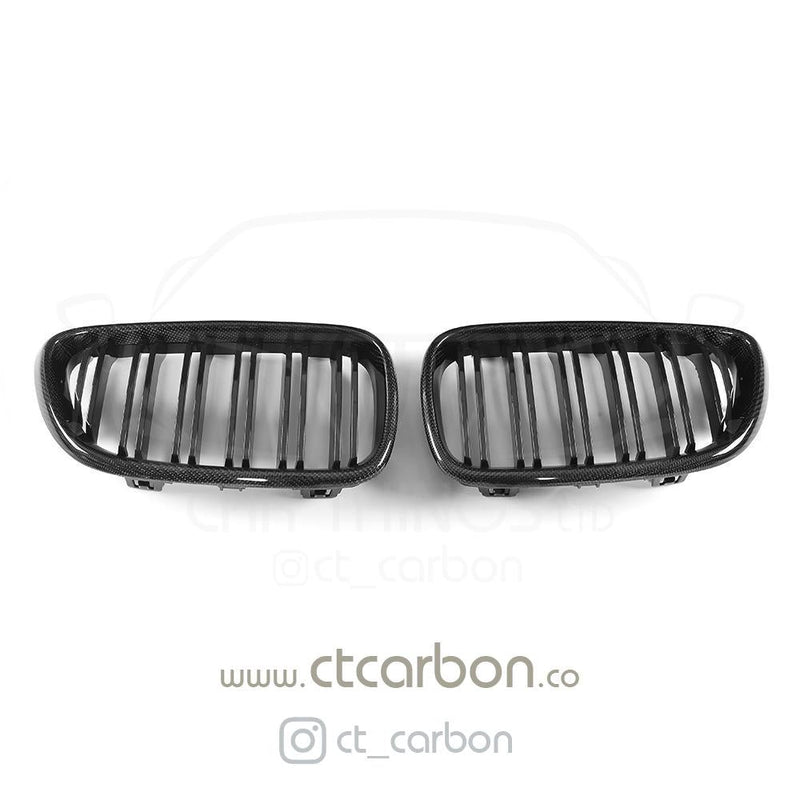 Load image into Gallery viewer, BMW M2/2 SERIES F87/F22 CARBON FIBRE GRILLS - CT Carbon
