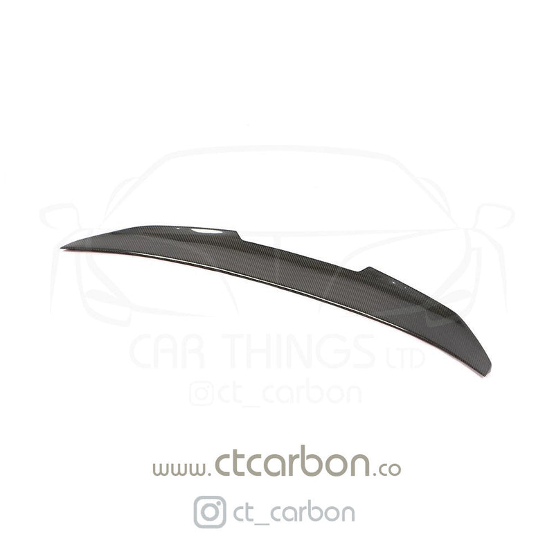 Load image into Gallery viewer, BMW M3 F80 &amp; F30 3 SERIES CARBON FIBRE SPOILER - PS DUCKTAIL STYLE - CT Carbon
