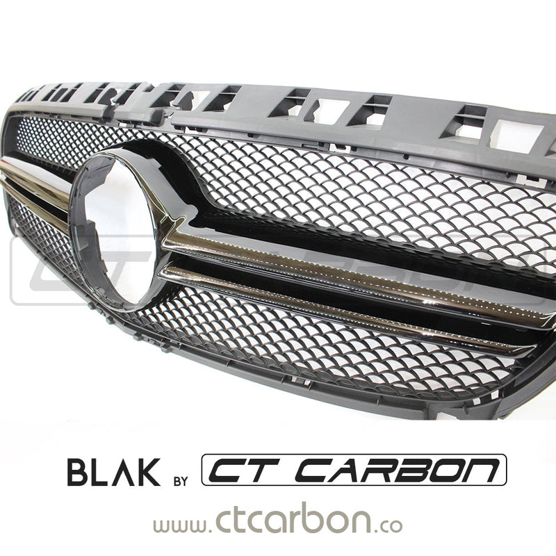 Load image into Gallery viewer, MERCEDES W176 A-CLASS &amp; CLA-CLASS 2010-2016 BLACK GRILL - BLAK BY CT CARBON - CT Carbon
