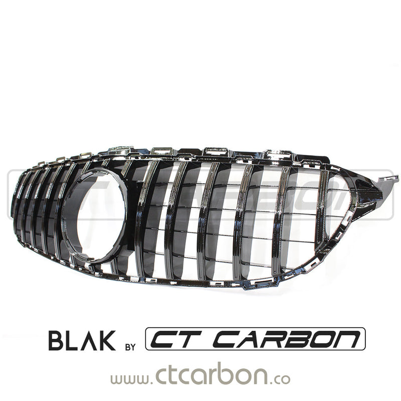 Load image into Gallery viewer, MERCEDES W205 C CLASS 2014-2018 BLACK GRILL (WITHOUT CAMERA) - BLAK BY CT CARBON - CT Carbon
