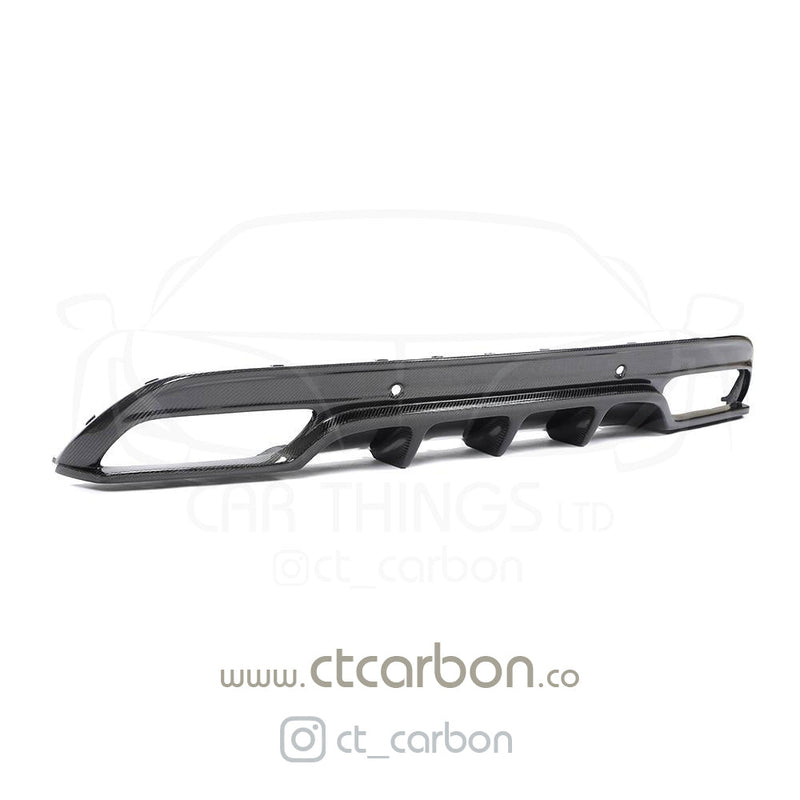 Load image into Gallery viewer, MERCEDES W205 C63 &amp; C63S SALOON CARBON DIFFUSER - PS STYLE - CT Carbon
