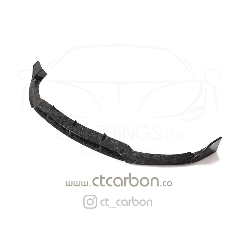 Load image into Gallery viewer, MERCEDES C63 W205 COUPE FORGED CARBON FIBRE SPLITTER - B-STYLE - CT Carbon
