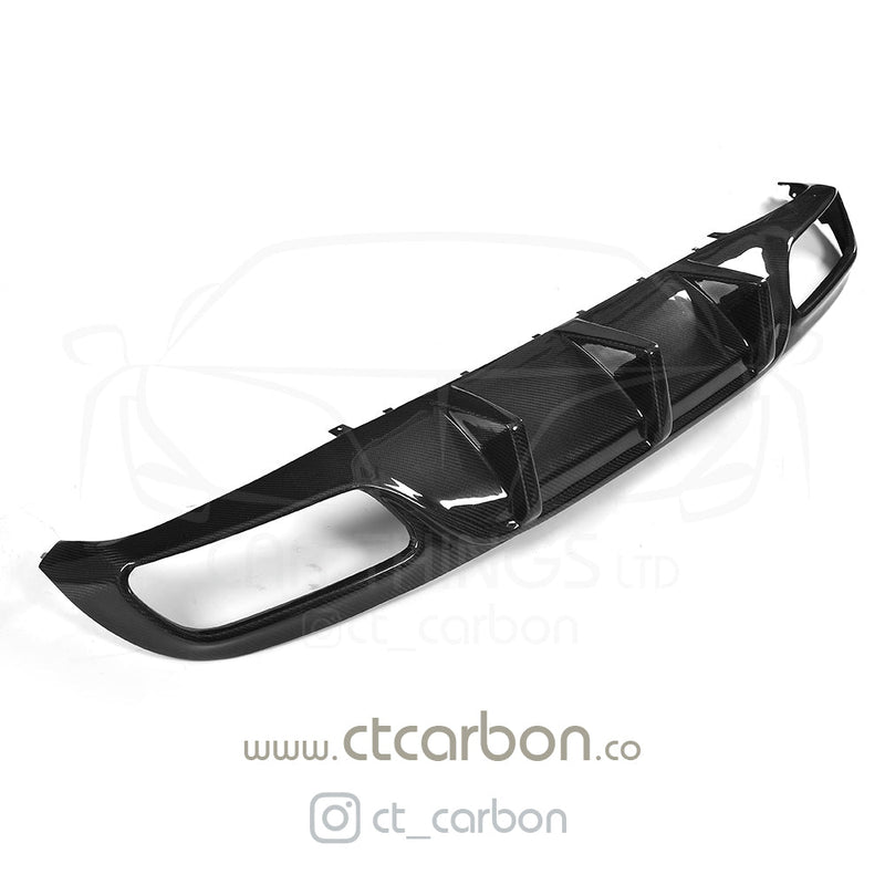 Load image into Gallery viewer, MERCEDES W205 C63 &amp; C63 COUPE 2DR CARBION DIFFUSER - OEM+ CT STYLE - CT Carbon
