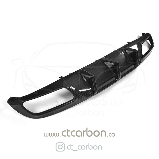 MERCEDES W205 C63 & C63 COUPE 2DR CARBION DIFFUSER - OEM+ CT STYLE - CT Carbon