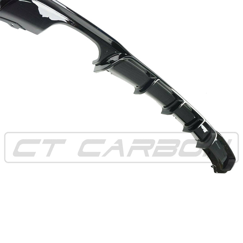 Load image into Gallery viewer, BMW 3 SERIES F30 GLOSS BLACK LEFT EXHAUST DIFFUSER - MP STYLE - BLAK BY CT CARBON
