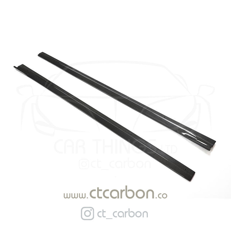 Load image into Gallery viewer, BMW M2 / M2C F87 CARBON FIBRE SIDE SKIRTS - 3D STYLE - CT Carbon
