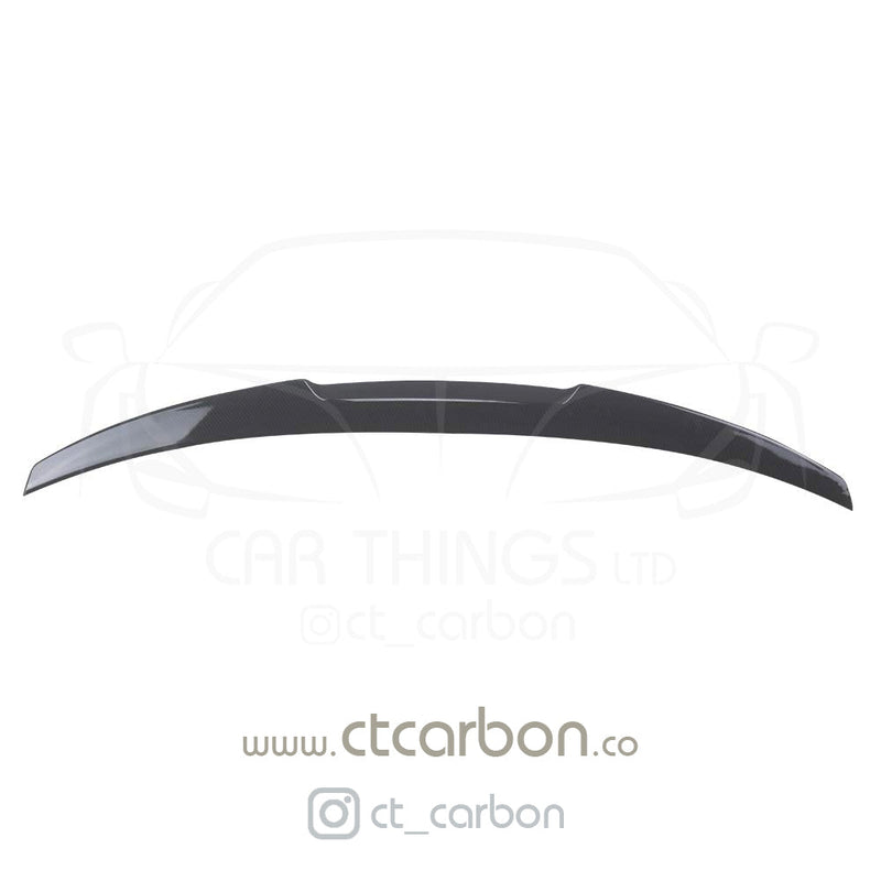 Load image into Gallery viewer, BMW M3 F80 &amp; F30 3 SERIES CARBON FIBRE SPOILER - V STYLE - CT Carbon
