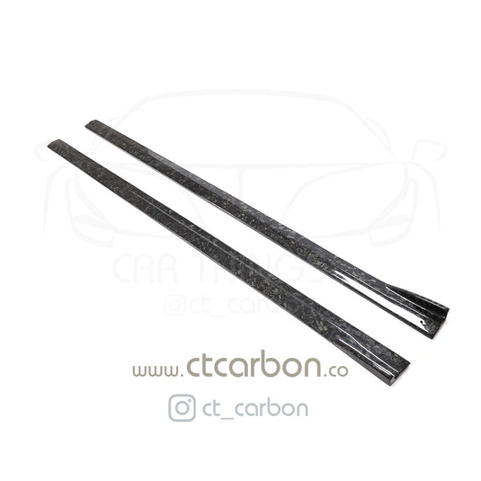 BMW M2 / M2C F87 FORGED CARBON FIBRE SIDE SKIRTS - 3D STYLE - CT Carbon